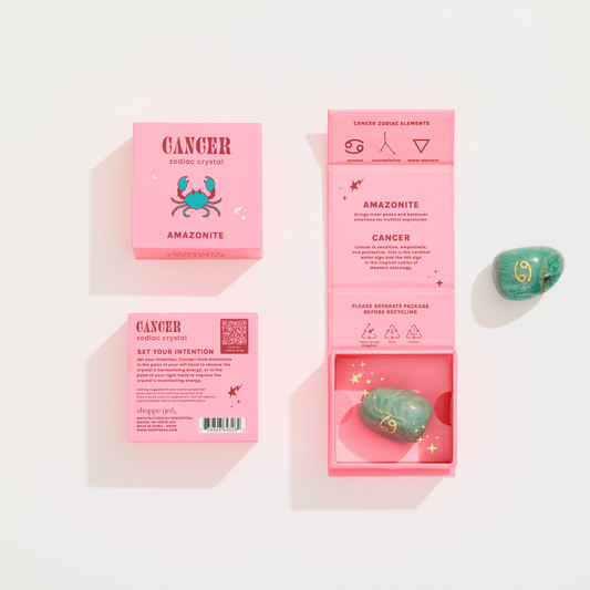 Cancer Boxed Zodiac Crystal