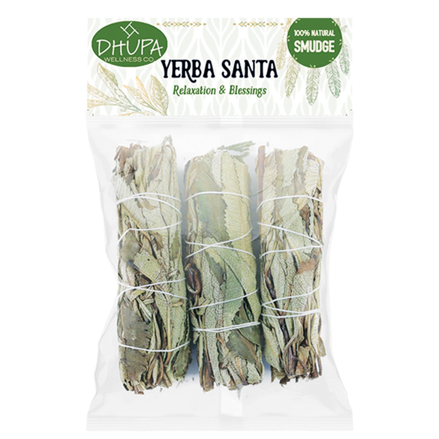 Smudge Stick Retail Bag - Yerba Santa Sage (4 in.)