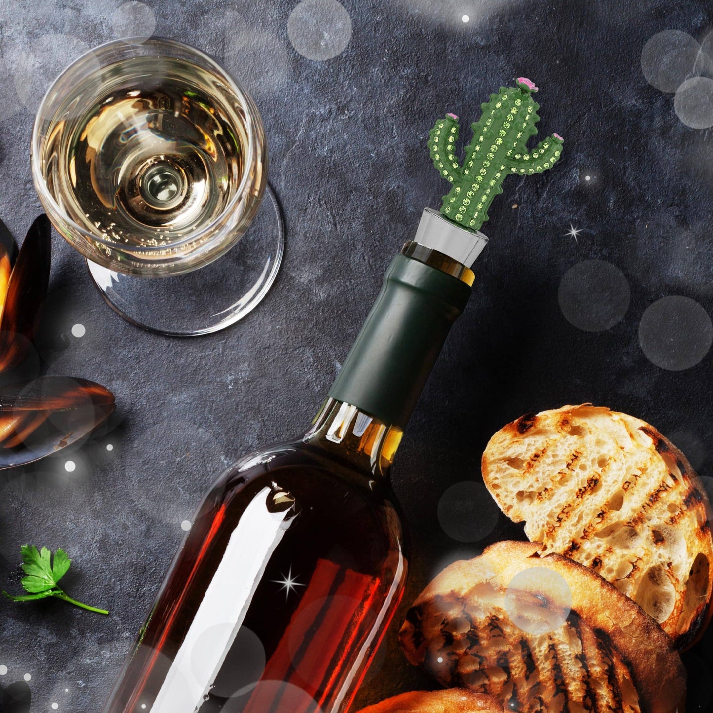 Cheers - Sparkling Wine Stopper - Cactus