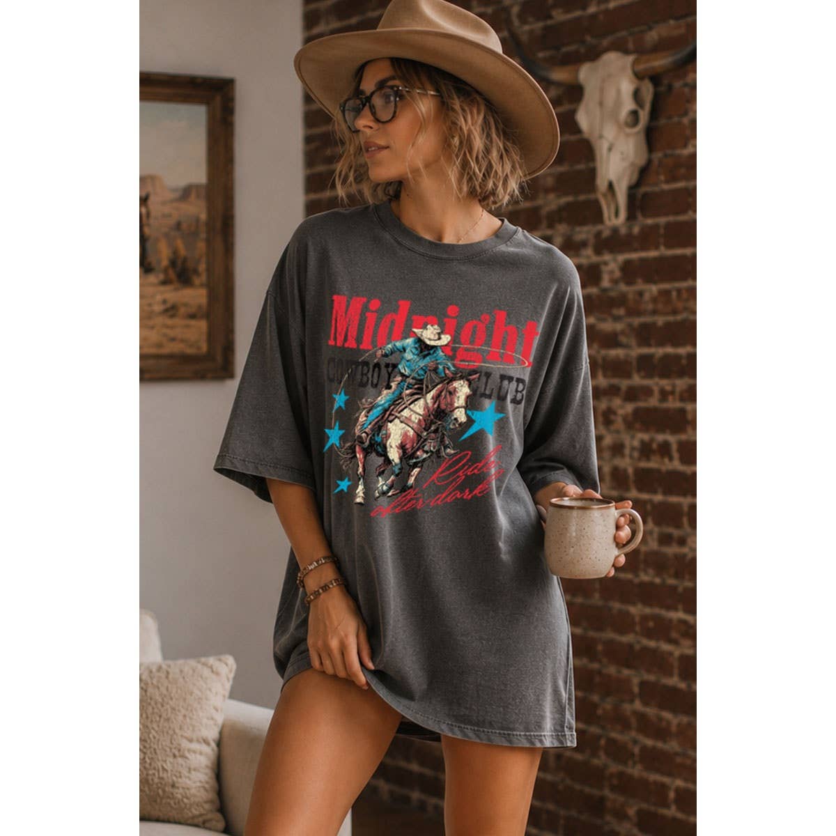 MIDNIGHT COWBOY CLUB Mineral Chocolate / XL