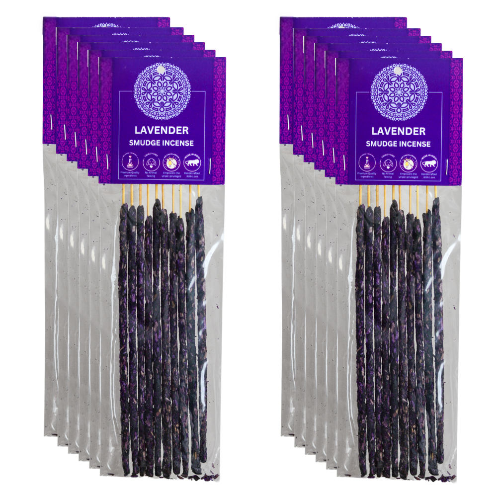 Lavender Smudge Incense Sticks - Plastic Pouch 10 Sticks