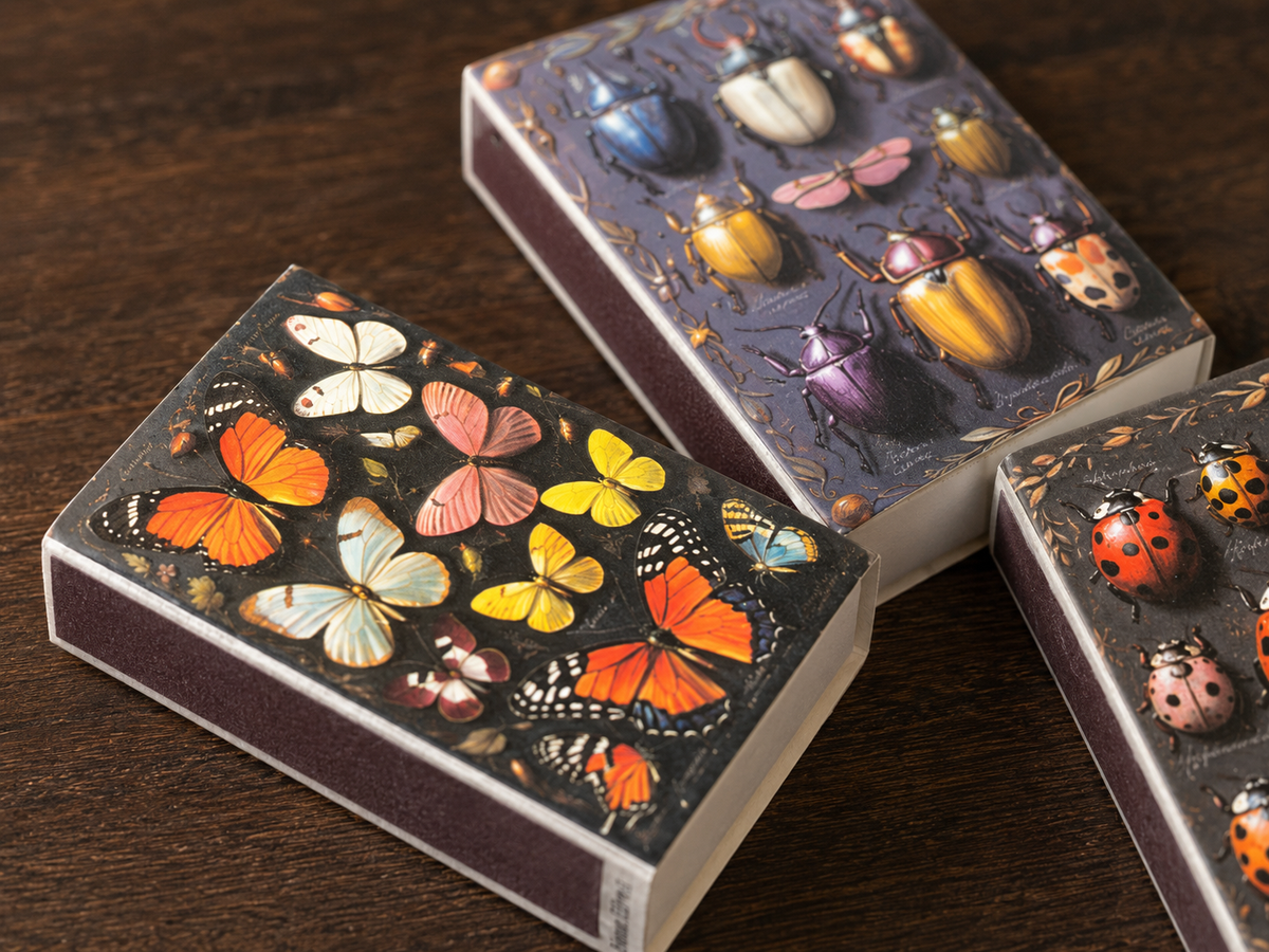 ANN520 - Insect Specimen Matches – Butterflies, Beetles & Dragonflies