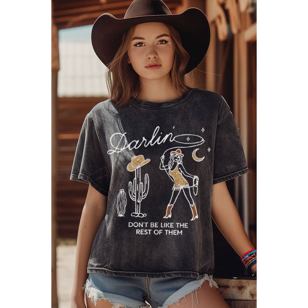 L DARLIN DON'T BE LIKE THEM Mineral Sage / L