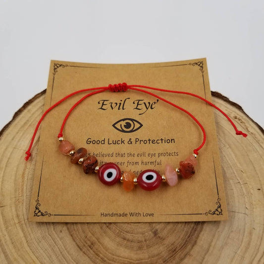 Evil Eye Bracelet: Red