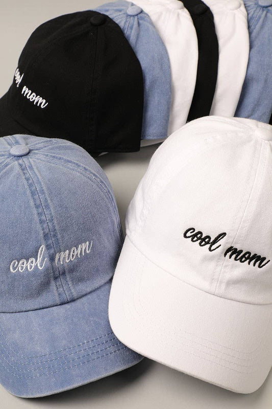 Cool mom Lettering Embroidery Baseball Cap