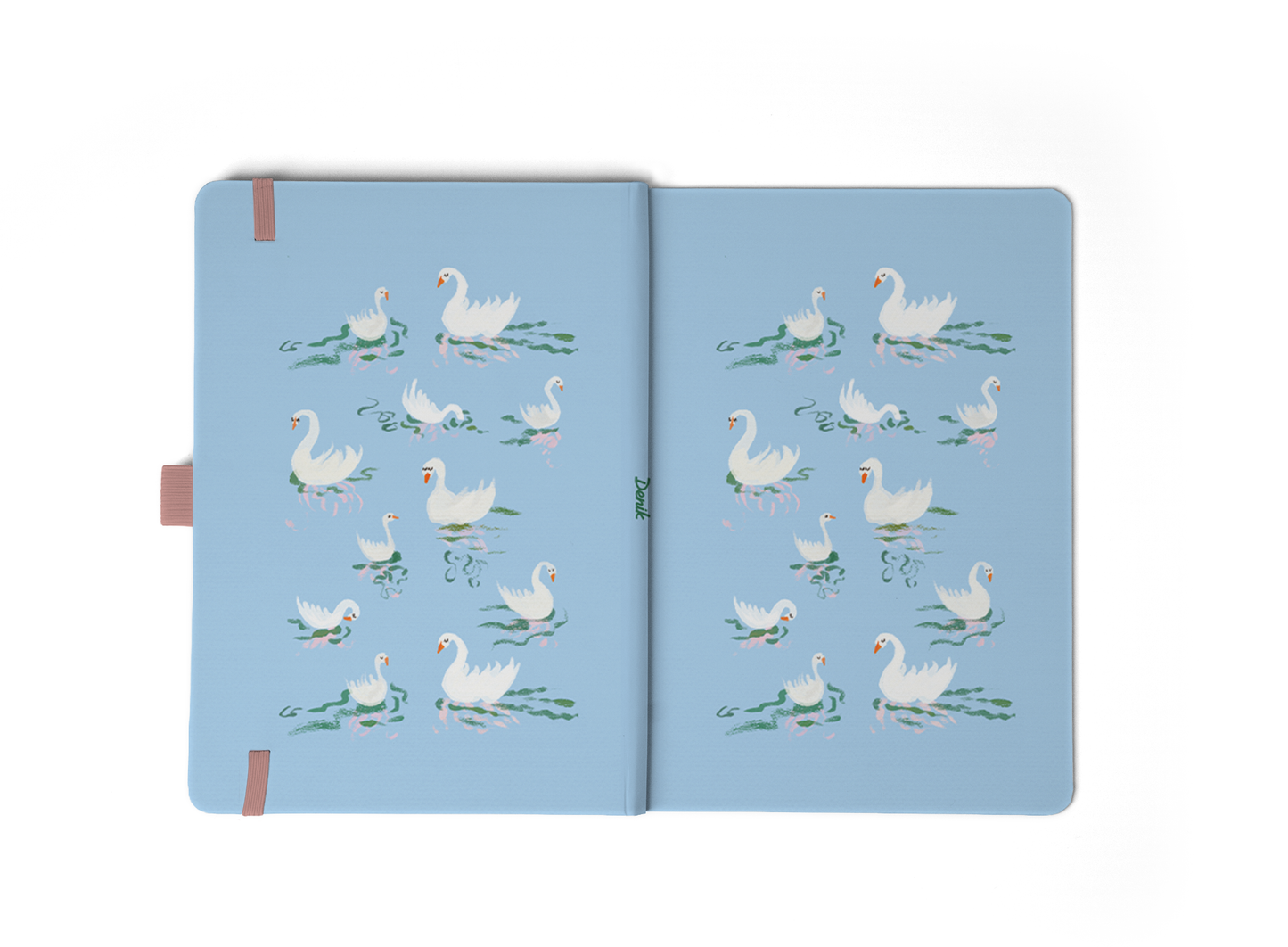 Swans Hardbound Layflat Notebook Journal HBLFE2604L