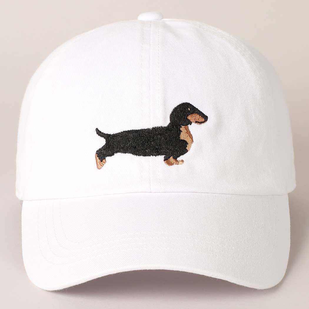 Dachshund Embroidered Baseball Dad Cap