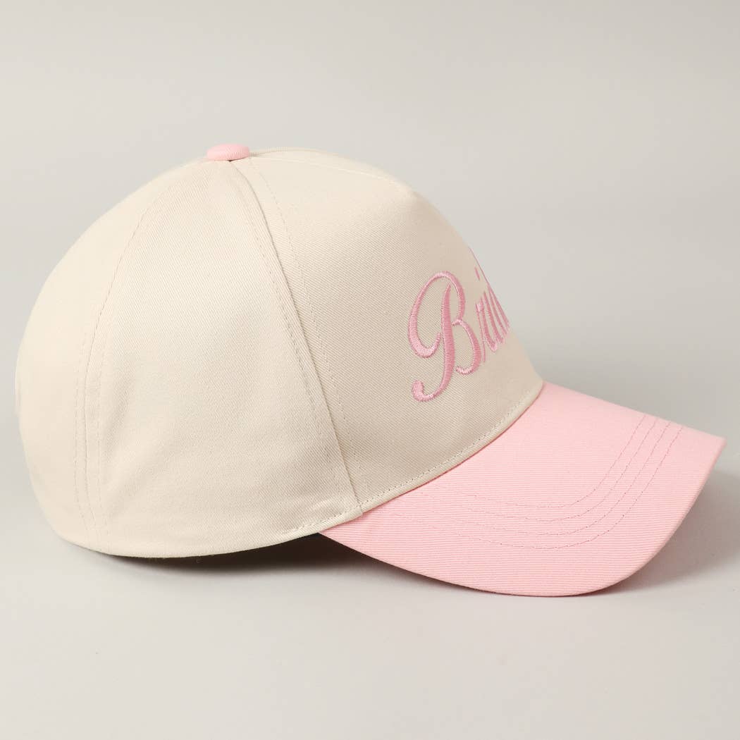 Bride Text Embroidery Two-Tone Trucker Hat