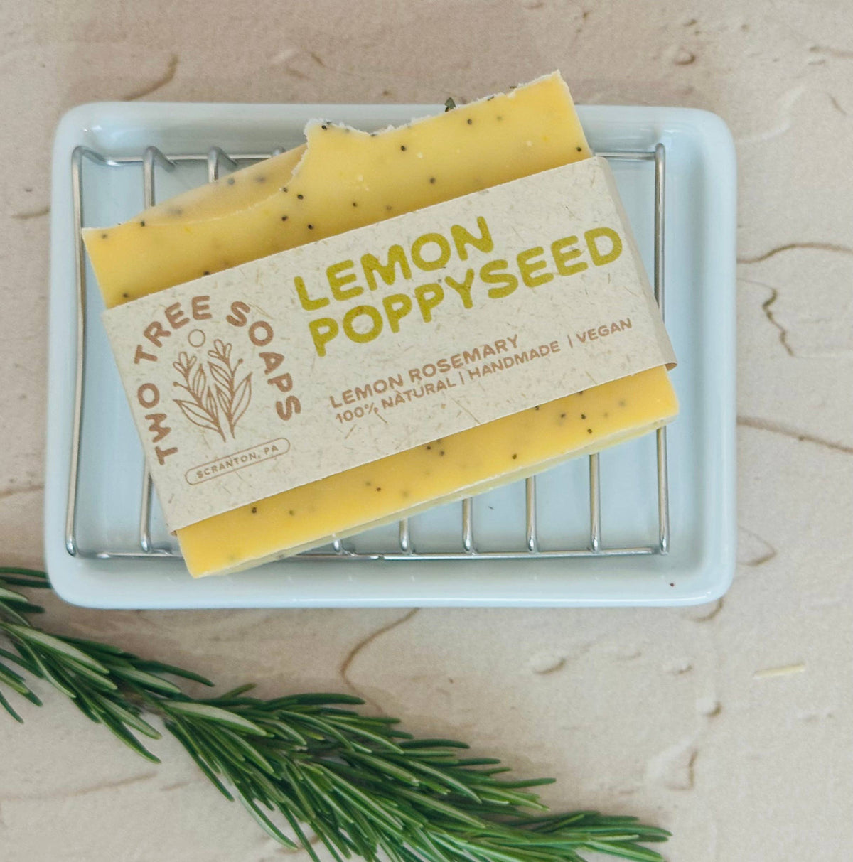 Lemon Poppyseed - Natural Handmade Bar Soap