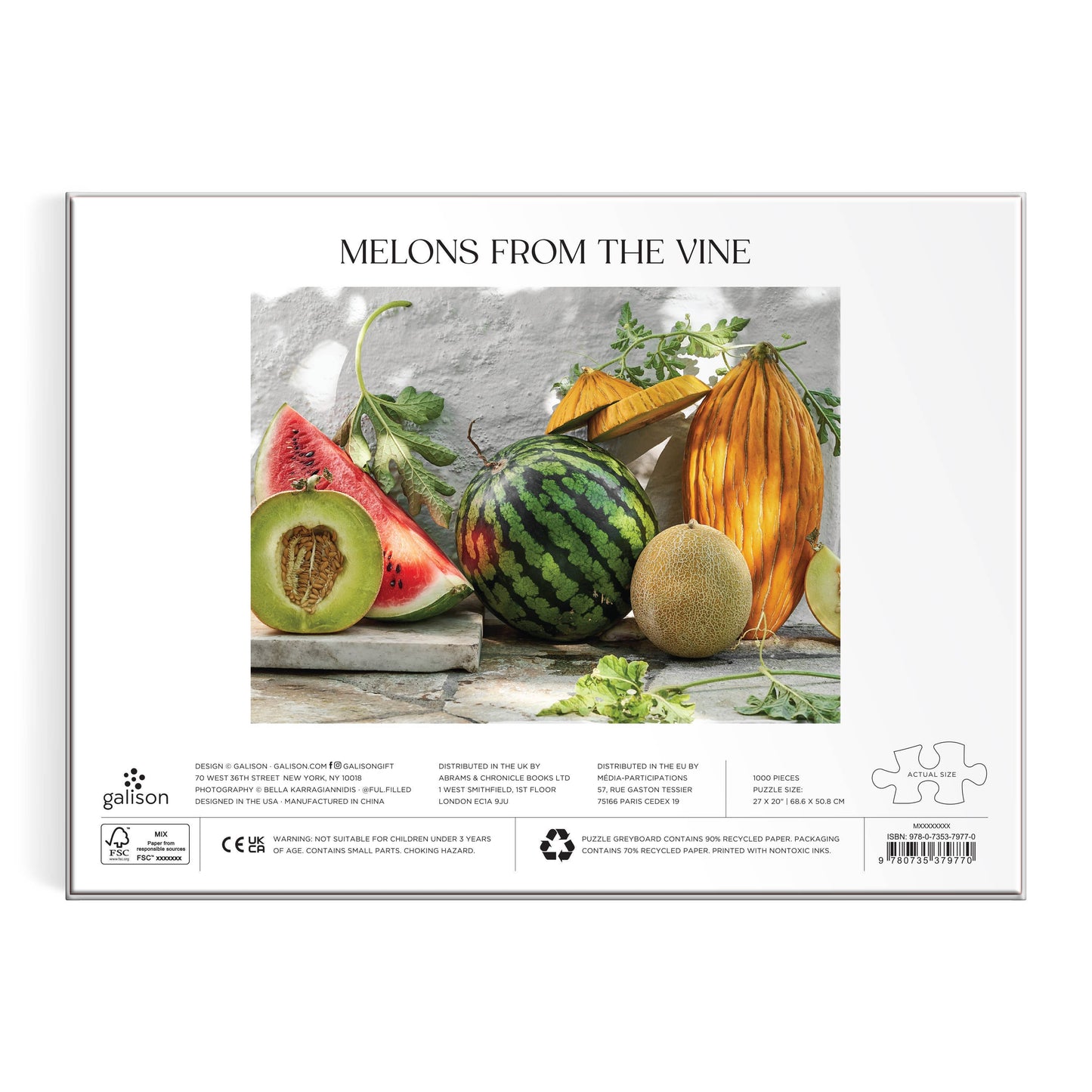 Melons from the Vine 1000 Piece Puzzle