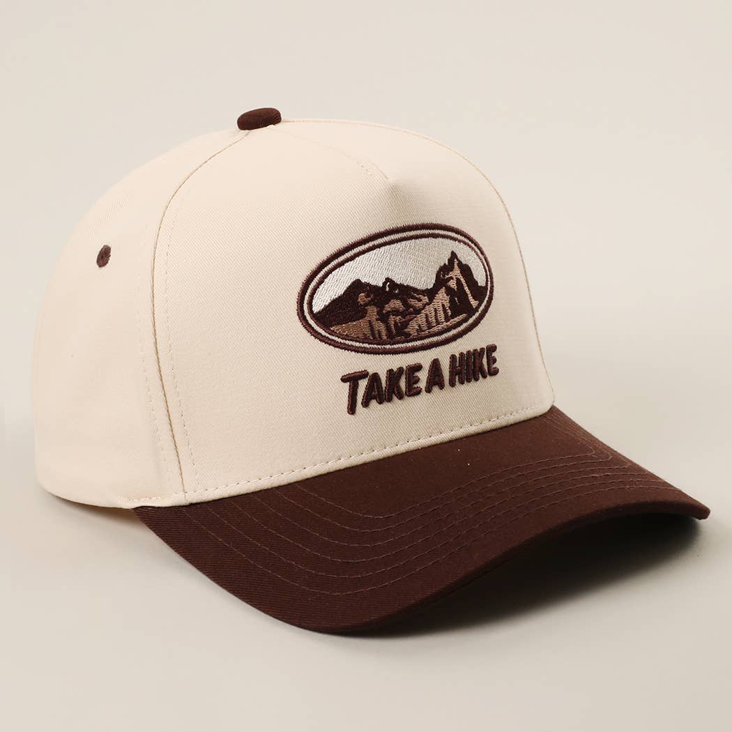 TAKE A HIKE 3D Embroidered Two-Tone Trucker Hat