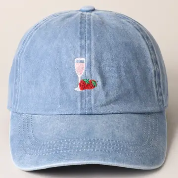 Glass of Wine Baseball Cap