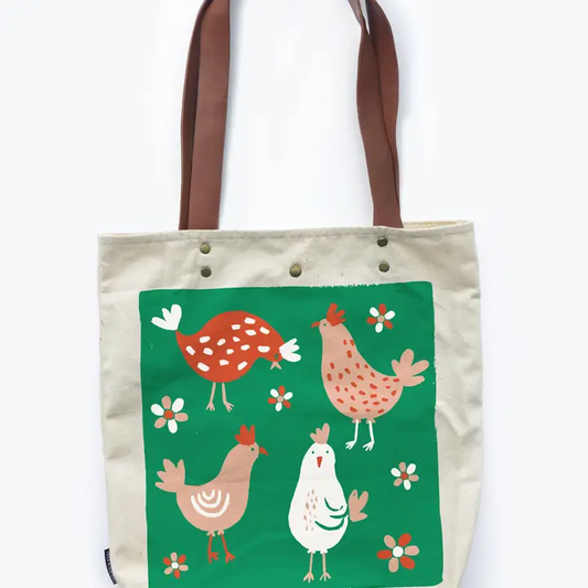 Chicken Field Tote Bag