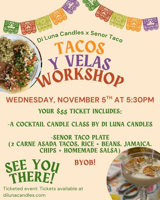 11/5 Tacos y Velas Workshop